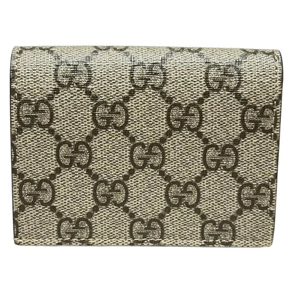 GUCCI Cherry/GG Plus/GG Supreme Beige Red Multi PVC Leather Plastic 478-042125 - Picture 2 of 5